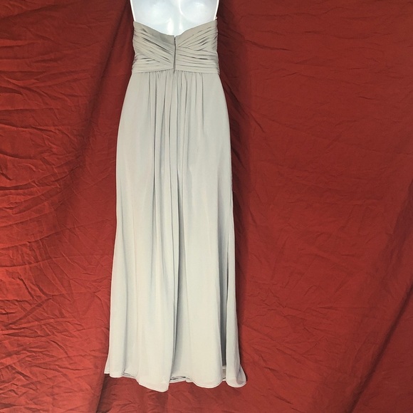 David's Bridal Elegant Gray Strapless Dress - Picture 9 of 11